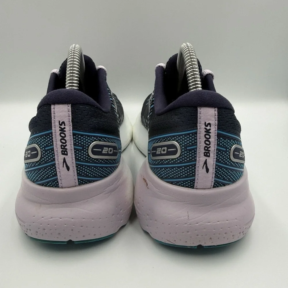 Brooks Glycerin‎ 20 Blue Running Shoes Women's Size 9.5 White Athletic Sneakers